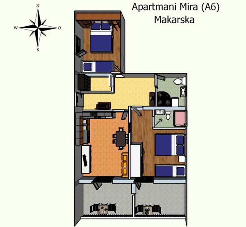Apartments Mira Makarska Room photo